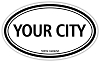 Personalized City Decal With State Die-cut Vinyl Decal / Sticker ** 4 Sizes **